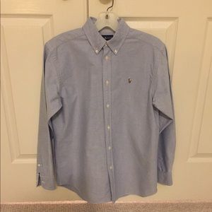 Ralph Lauren Boys Cotton Oxford Shirt, Size 18